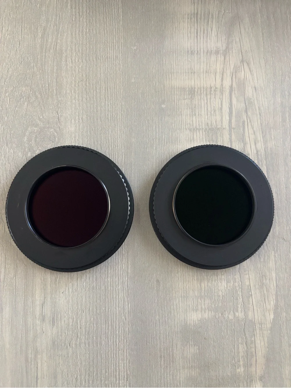 Black Lens Cap Set for Camera Lenses